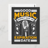 古いロッククラシックミュージックラバーフェスティバルコンサートファン ポストカード (正面/裏面)