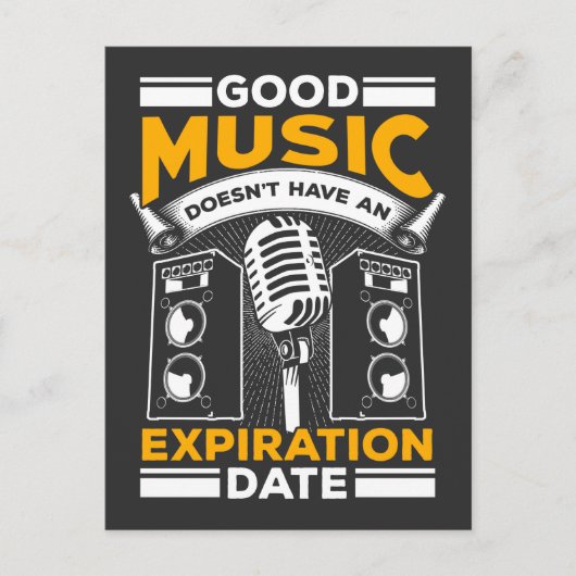 古いロッククラシックミュージックラバーフェスティバルコンサートファン ポストカード (正面)