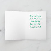 古いロバのバースデー・カード カード (内部)