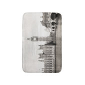 古いロンドン、黒と白。 バスマット (正面縦)