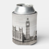 古いロンドン、黒と白。 缶クーラー (缶正面)
