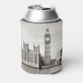 古いロンドン、黒と白。 缶クーラー (缶裏面)
