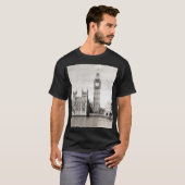 古いロンドン、黒と白。 Tシャツ (正面フル)