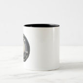 古いロータリー電話ダイヤル ツートーンマグカップ (中央)