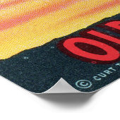 古いワイオミンカウボーイからのヴィンテージの挨拶 ポスター (角)