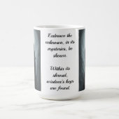 古いワイズグレーウィザードマグと引用文 コーヒーマグカップ (中央)