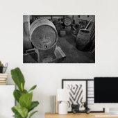 古いワイン樽 ポスター (ホームオフィス)