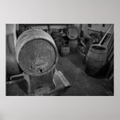 古いワイン樽 ポスター (正面)