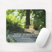 古いワゴンと聖なる書物、 経典詩 マウスパッド (マウス)