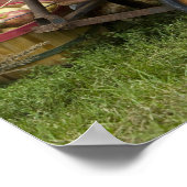 古いワゴンのカボチャ ポスター (角)