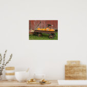 古いワゴンのカボチャ ポスター (キッチン)