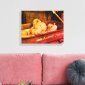 古いワゴンセピアのカボチャ動揺してヴィンテージ キャンバスプリント (インサイチュ (リビング))