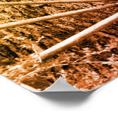 古いワゴンホイール白黒動揺してヴィンテージ ポスター (角)