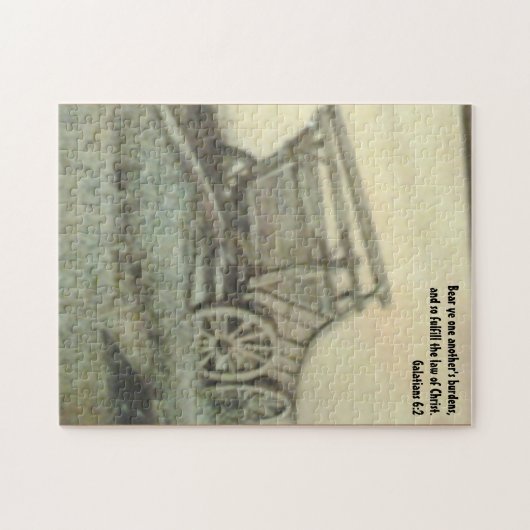 古いワゴン ジグソーパズル (横)