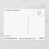 古いワルシャワ、ブロードビュー・イル。ネオン記号、ポストカード ポストカード (裏面)