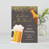 古いワンビール誕生日 招待状 (スタンド正面)