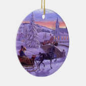 古いヴィンテファッションドージクリスマス セラミックオーナメント (右)