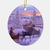 古いヴィンテファッションドージクリスマス セラミックオーナメント (左)