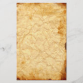 古いヴィンテージくしゃくしゃになった文房具2 便箋 (正面)