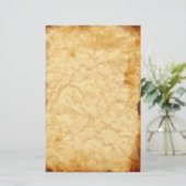 古いヴィンテージくしゃくしゃになった文房具2 便箋 (スタンド正面)