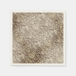 古いヴィンテージのウェディングレース スタンダードカクテルナプキン