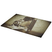 古いヴィンテージのカメラ カッティングボード (角)