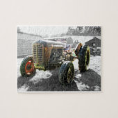 古いヴィンテージのトラクターの農業機械 ジグソーパズル (横)