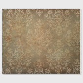 古いヴィンテージの壁紙グランジ。裏地の壁紙 ラッピングペーパー (フラット)