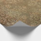 古いヴィンテージの壁紙グランジ。裏地の壁紙 ラッピングペーパー (角)