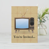 古いヴィンテージの床のテレビ 招待状 (スタンド正面)