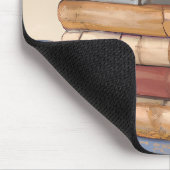 古いヴィンテージの本とコーヒー1杯 マウスパッド (コーナー)