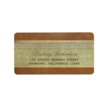 古いヴィンテージの結婚式住所 シール