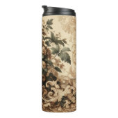 古いヴィンテージの葉のデザイン タンブラー (回転右)