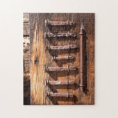 古いヴィンテージの錆ついたネイルのパズル ジグソーパズル (縦)