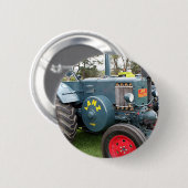 古いヴィンテージのLanzのブルドッグのトラクターの農業機械 缶バッジ (正面&裏面)