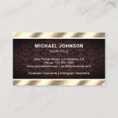 古いヴィンテージアンティークタイプライタープロフェッショナルライター 名刺 (裏面)