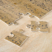 古いヴィンテージアンティークミュージックシート-11 ジグソーパズル (側面)