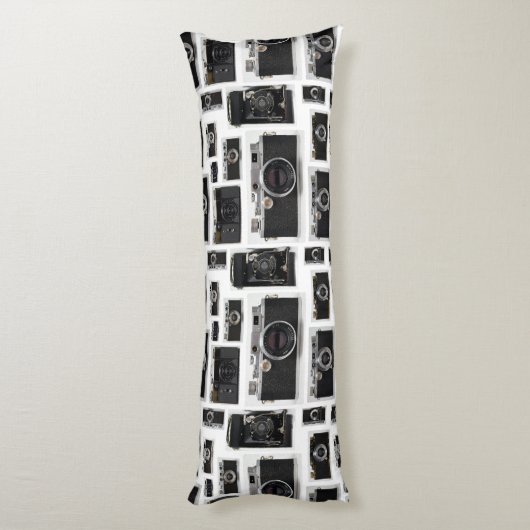 古いヴィンテージカメラ一括選択カラーB枕 ボディピロー (裏面 (縦))