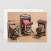 古いヴィンテージカメラ写真ノスタルジア ポストカード (正面/裏面)