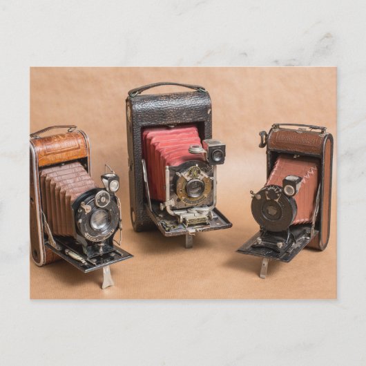 古いヴィンテージカメラ写真ノスタルジア ポストカード (正面)