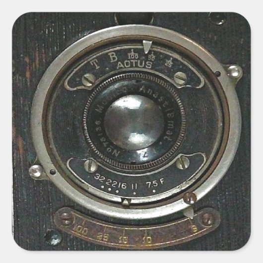 古いヴィンテージカメラ スクエアシール (正面)