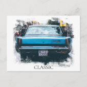 *～*古いヴィンテージクラシックの古いアンティークカ絵画ー ポストカード (正面)