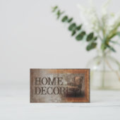 古いヴィンテージクラシックインテリアデザイナーカード 名刺 (スタンド正面)