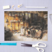 古いヴィンテージクラシック車のデコページ 薄葉紙 (クラフト)