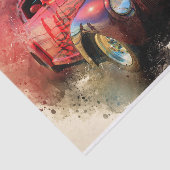 古いヴィンテージクラシック車のデコページ 薄葉紙 (詳細)