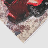 古いヴィンテージクラシック車のデコページ 薄葉紙 (詳細)