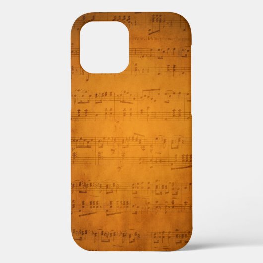 古いヴィンテージシート音楽ケースメイトiPhoneケース Case-Mate iPhoneケース (裏面)