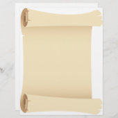 古いヴィンテージスクロール (正面/裏面)