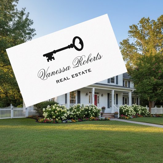 古いヴィンテージスケルトン鍵名刺テンプレート 名刺