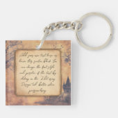 古いヴィンテージタイプライター。作家/ライターギフト キーホルダー (裏面)